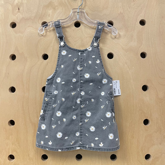 Grey Daisy Denim Jumper