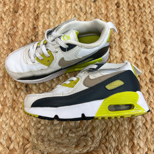 White & Lime Air Max Sneakers