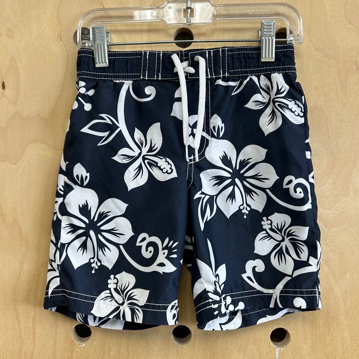 Blue Tropical Swim Trunks