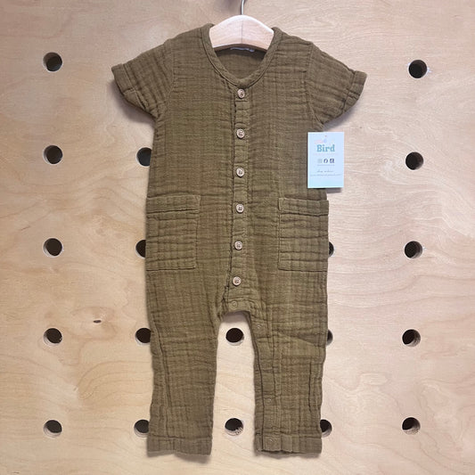 Green Gauze Romper