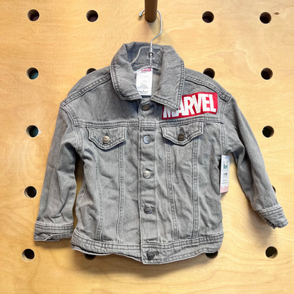 Grey Marvel Denim Jacket