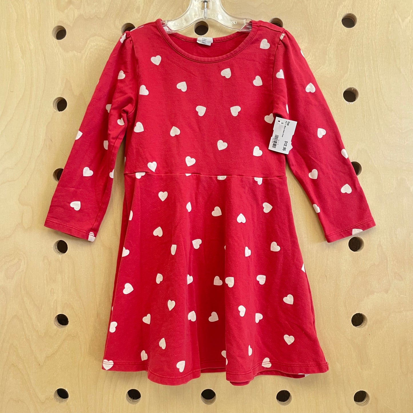 Red + White Hearts Dress