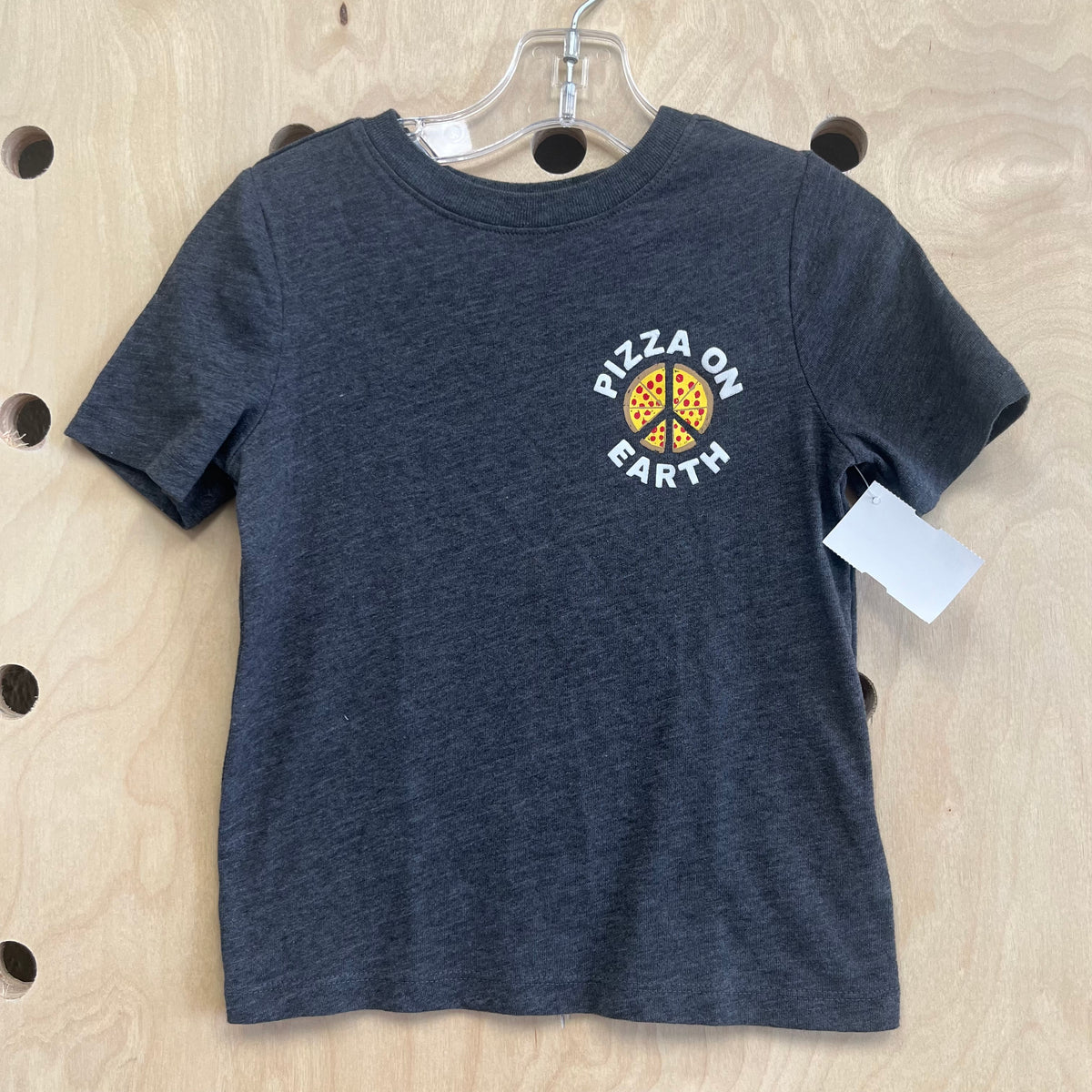 Grey Pizza on Earth Tee