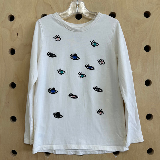 Cream Eyes LS Tee