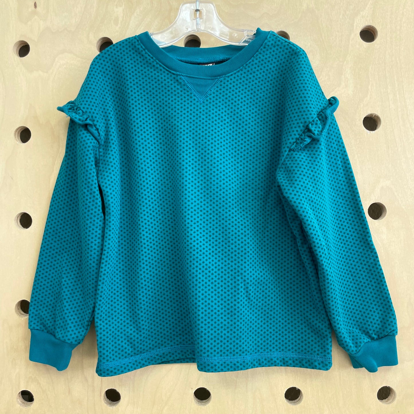 Teal Polka Dot Long Sleeve