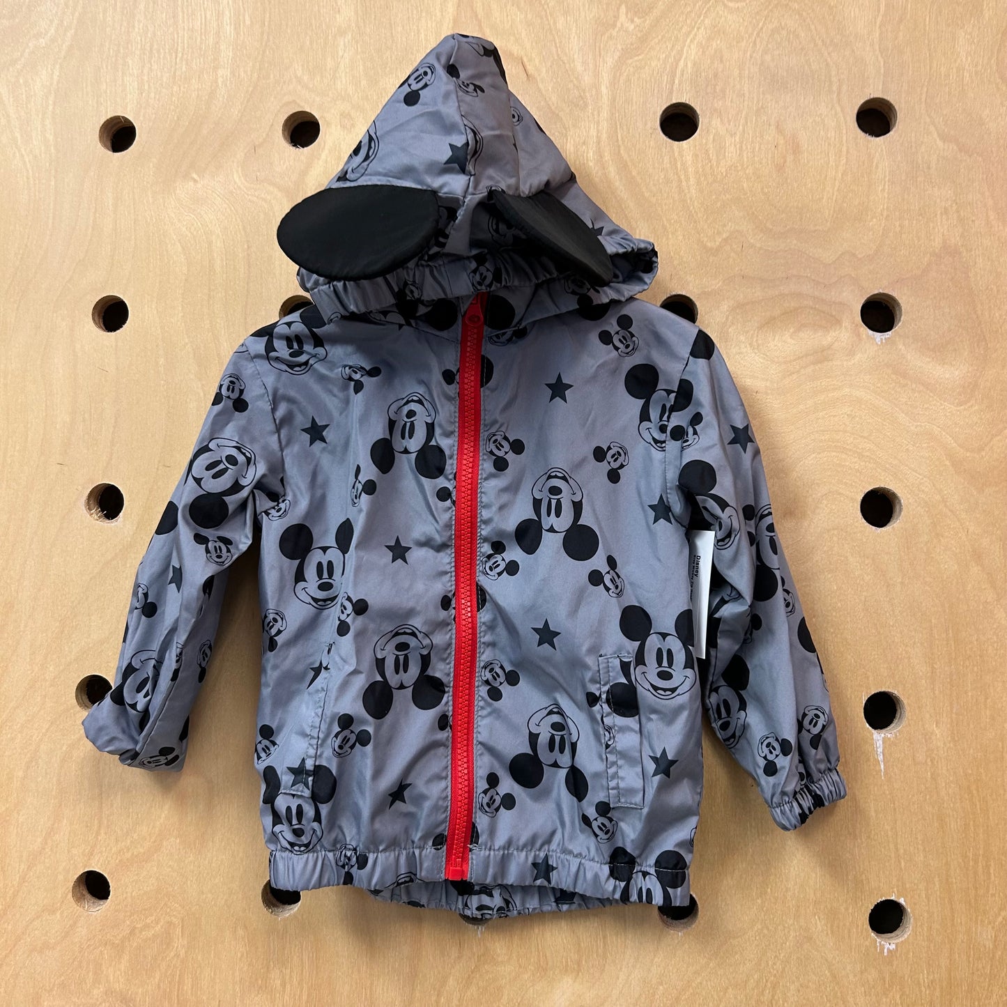 Grey Mickey Zip Hoodie