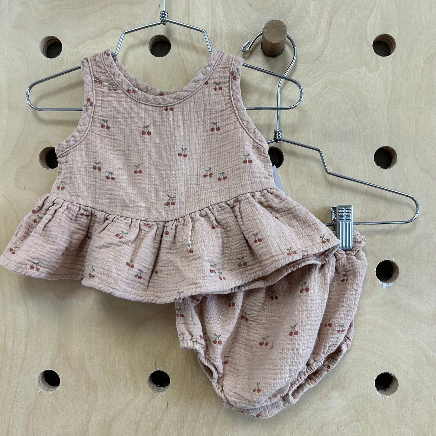 Neutral Cherries Muslin Outfit