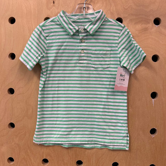 Mint Striped Polo