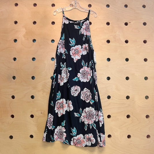 Black Floral Maxi Dress