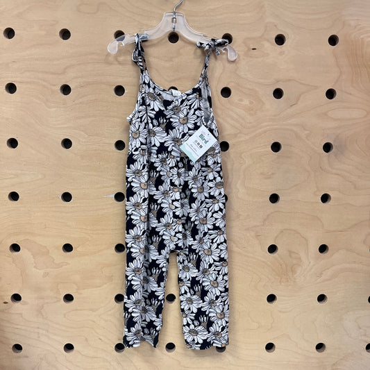 Black Sunflowers Bamboo Romper
