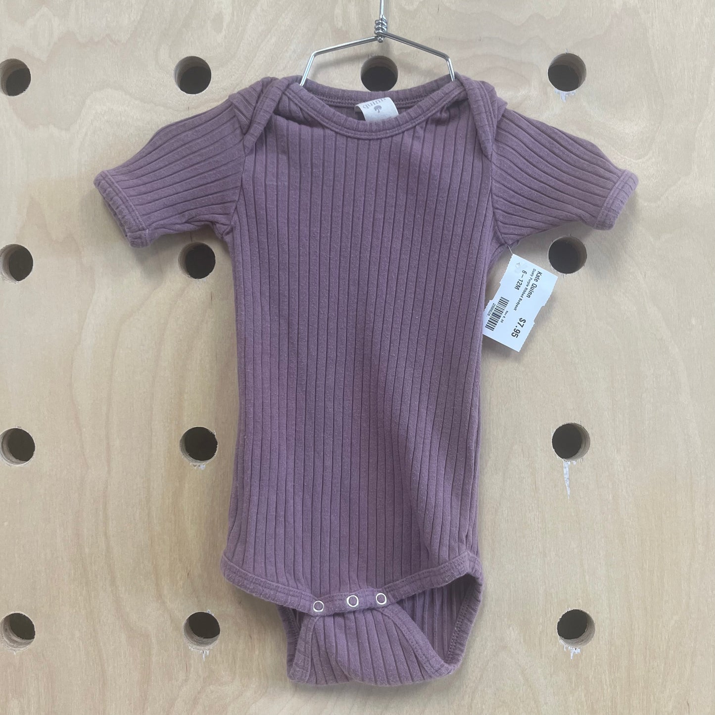 Dusty Purple Ribbed Bodysuit