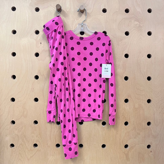 Organic Pink Polka Dot Pajamas