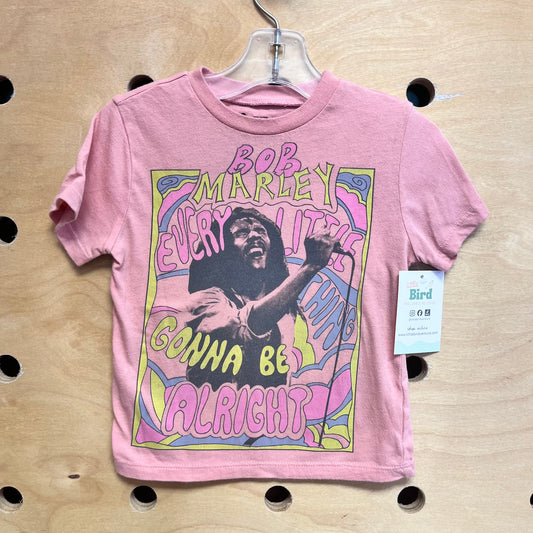 Pink Bob Marley Tee