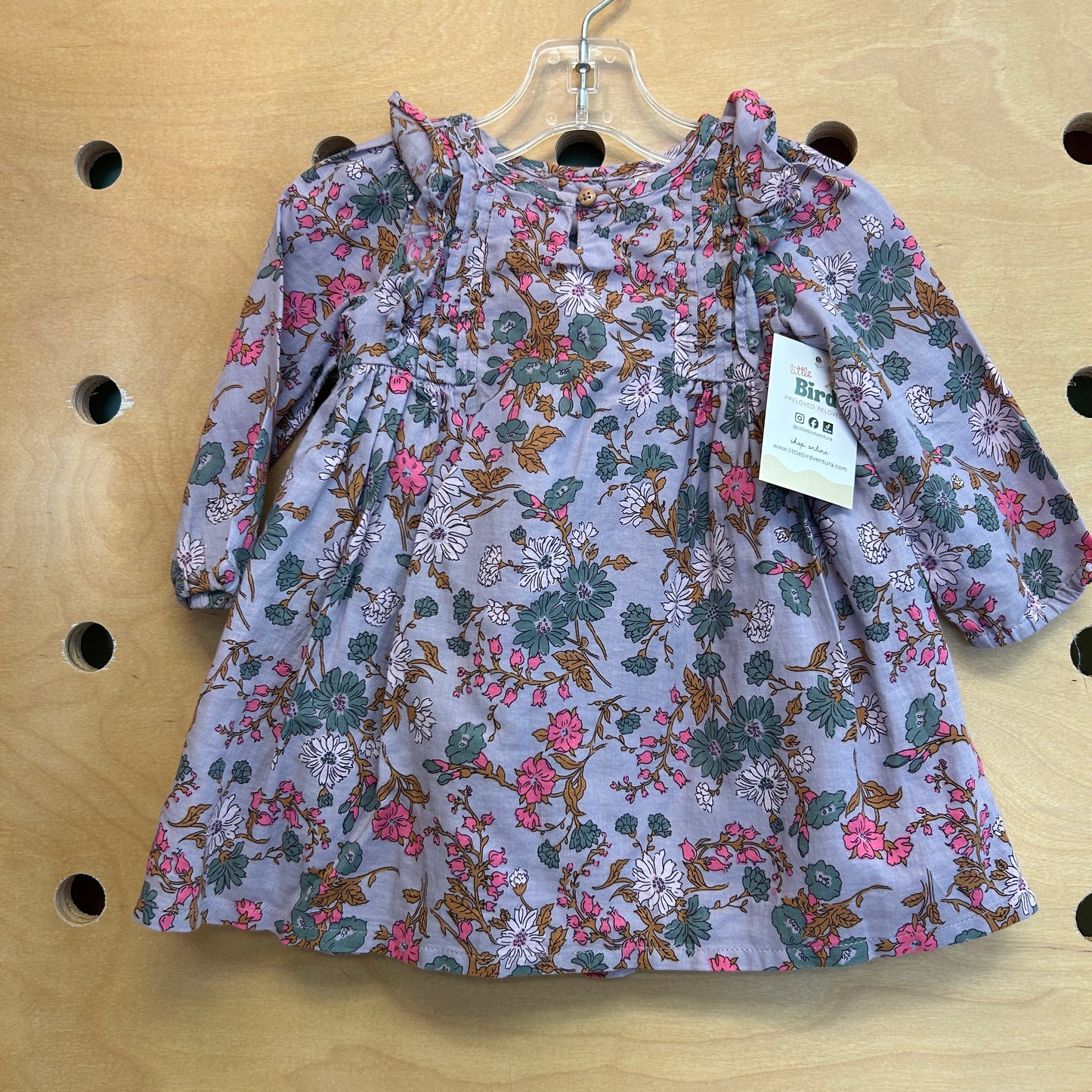 Dusty Purple Floral Dress