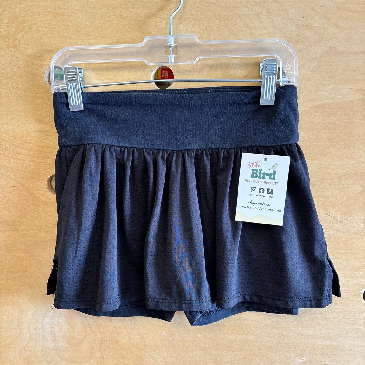 Black Mesh Athletic Skort