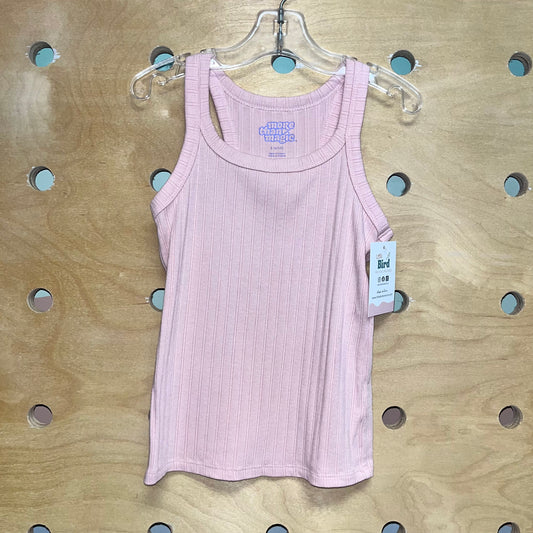 Pink Ribbed Tank