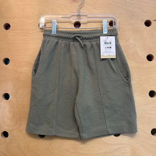 Green Soft Knit Shorts