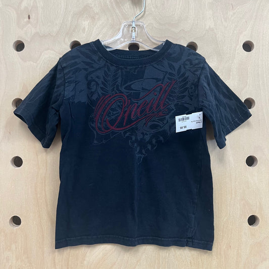 Black & Red Logo Tee