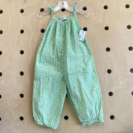 Organic Green Circles Romper