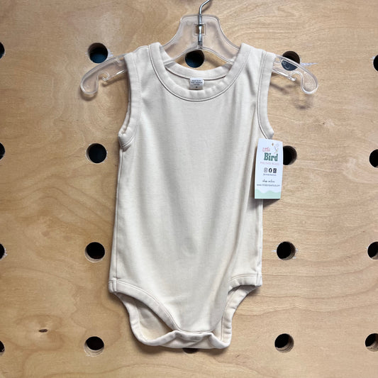 Cream Organic Tank Bodysuit