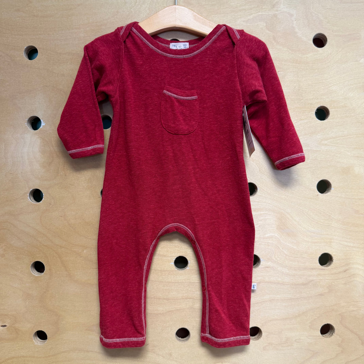 Red Pocket Romper