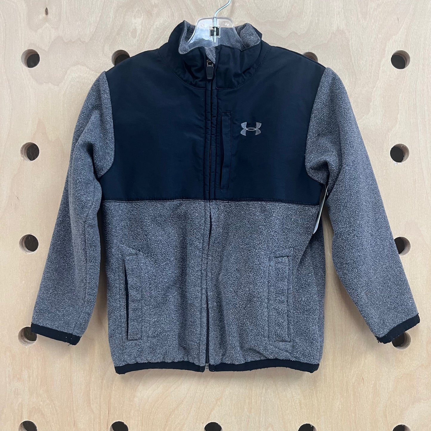 Grey Fleece Zip Jacket