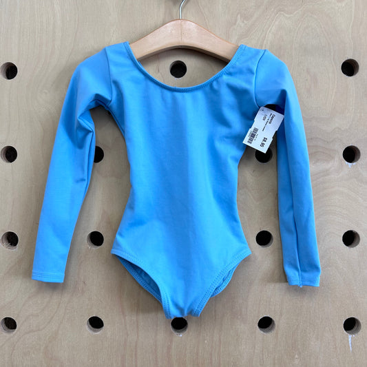 Blue Long Sleeve Leotard