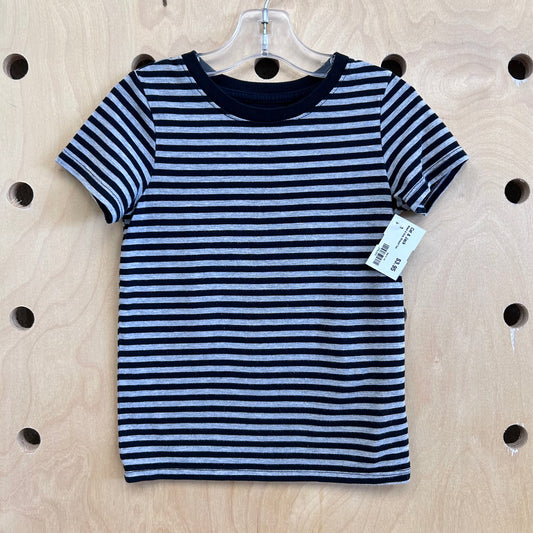 Black & Grey Striped Tee