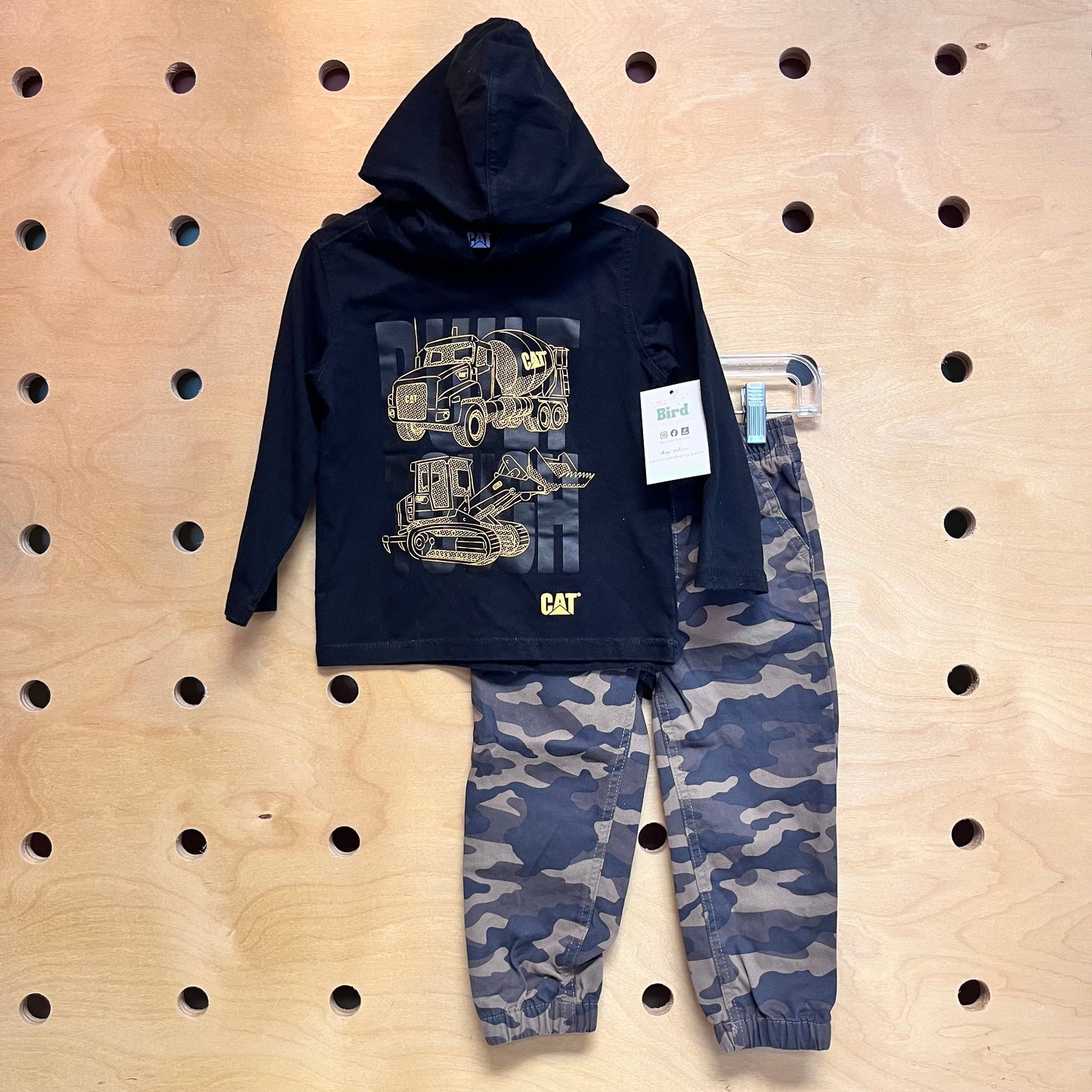Tractor Hoodie/Camo Pant Outfit