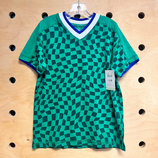 Green Cotton Squares Tee