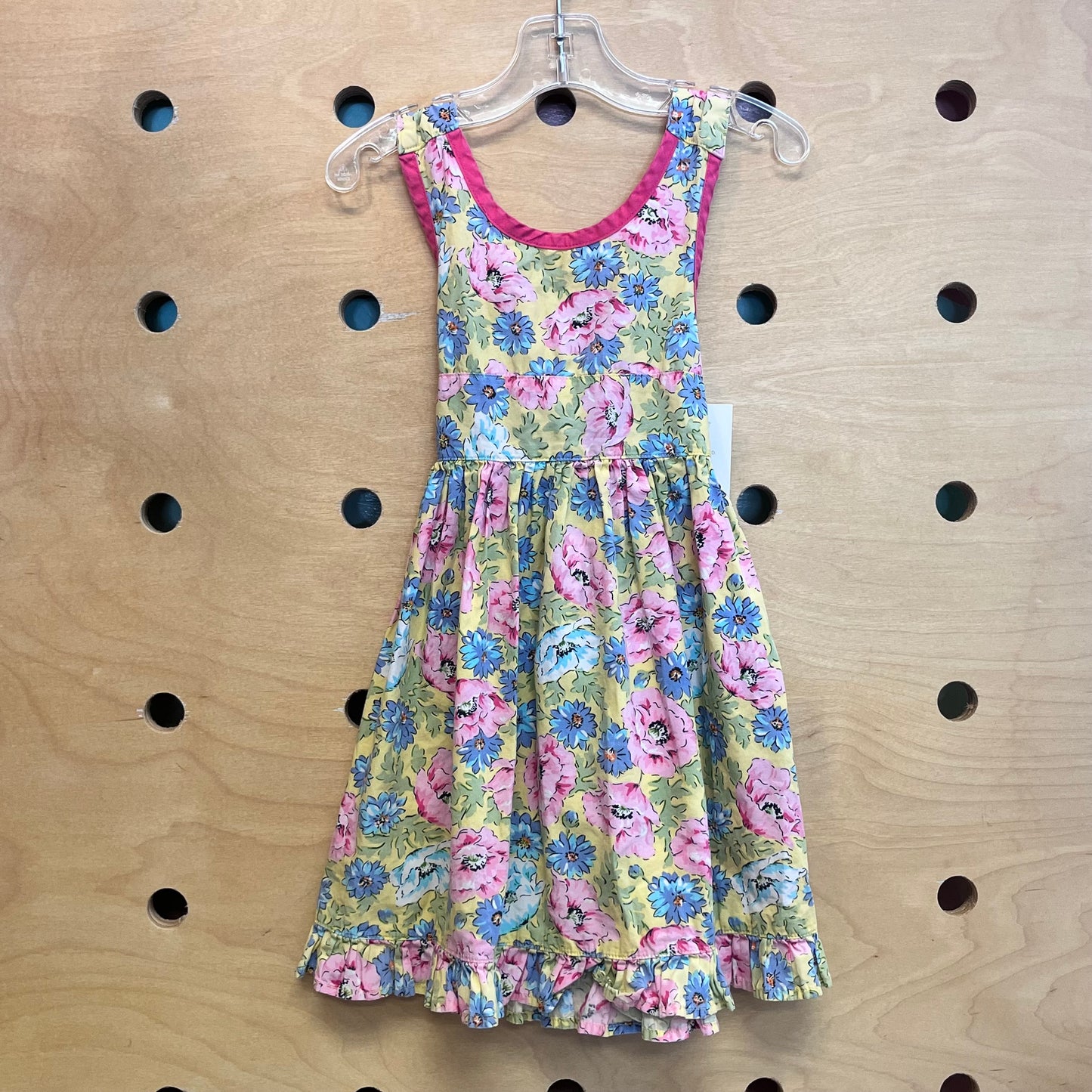 Cross-Back Floral Dress