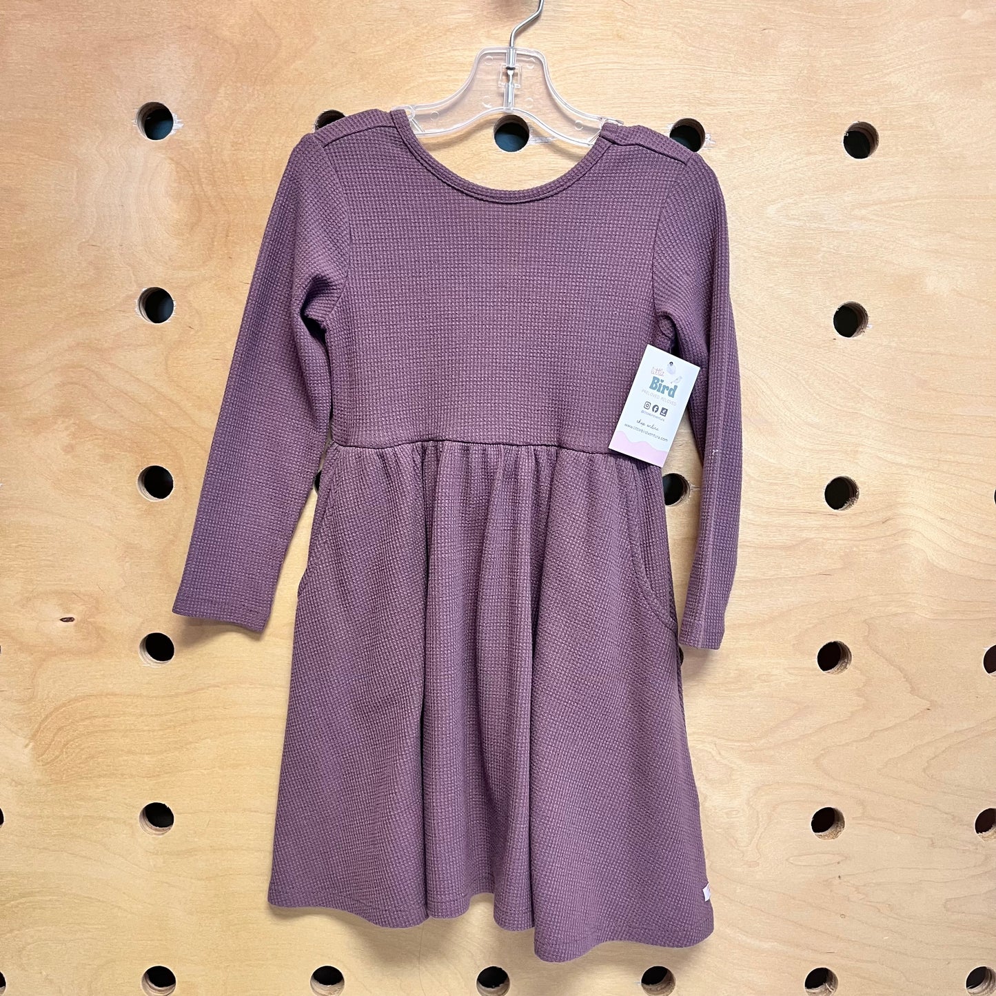Eggplant Waffle Dress