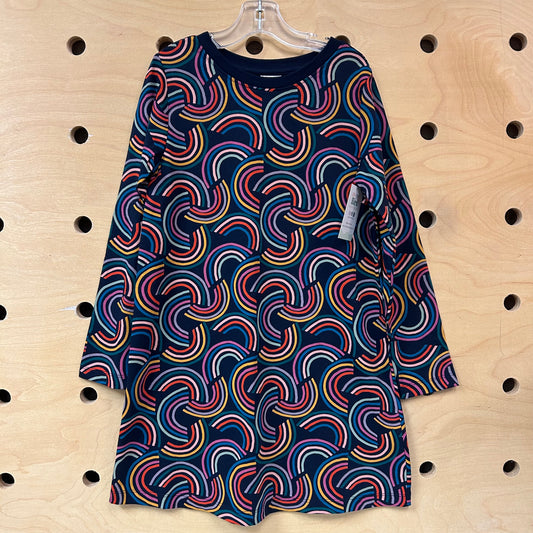 Blue Cotton Rainbows Dress