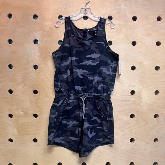 Black Camo Active Romper