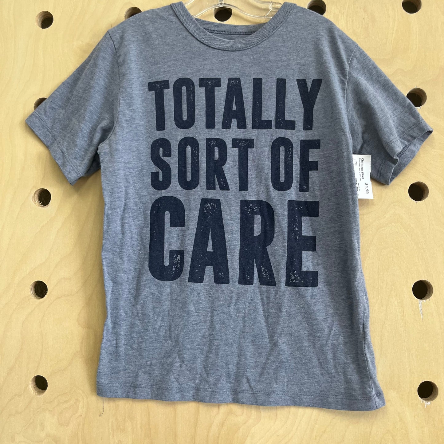 Blue Totally Sort of Care Tee