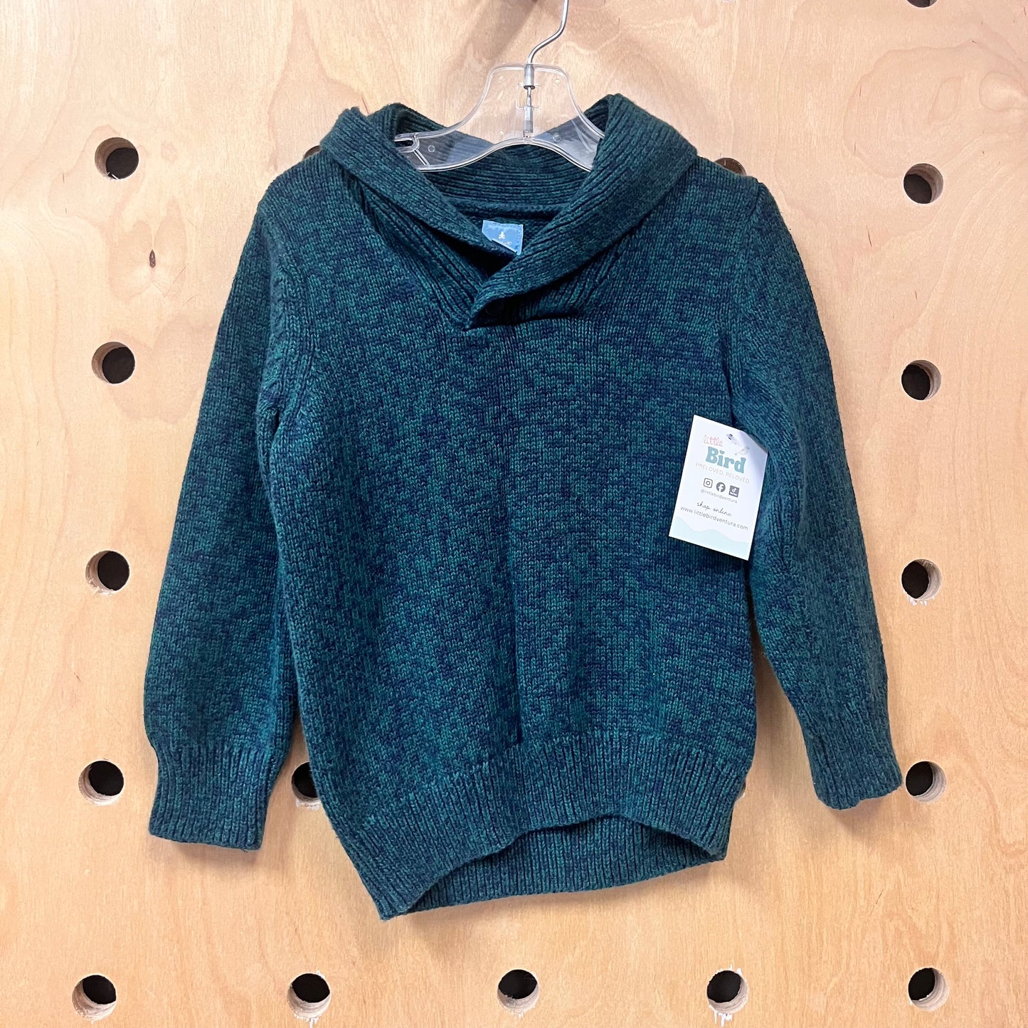 Green/Navy Knit Sweater