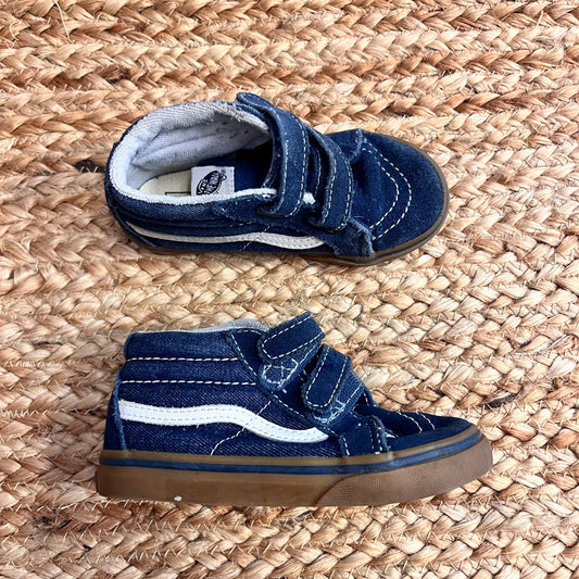 Denim V Mid-Top Sneakers