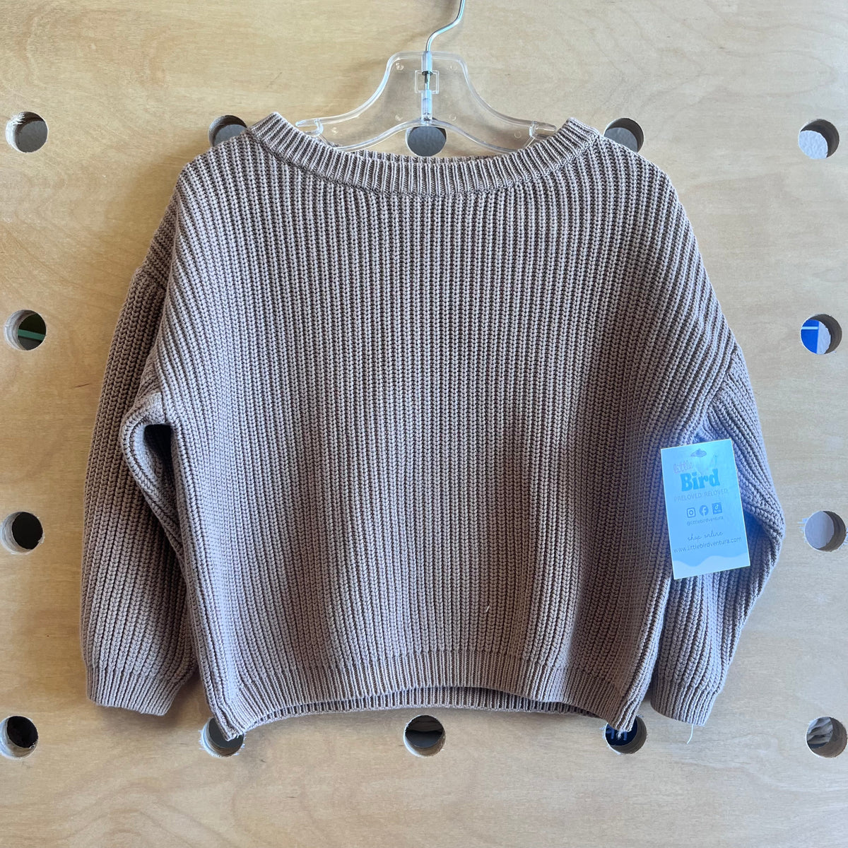 Earthy Brown Knit Swater