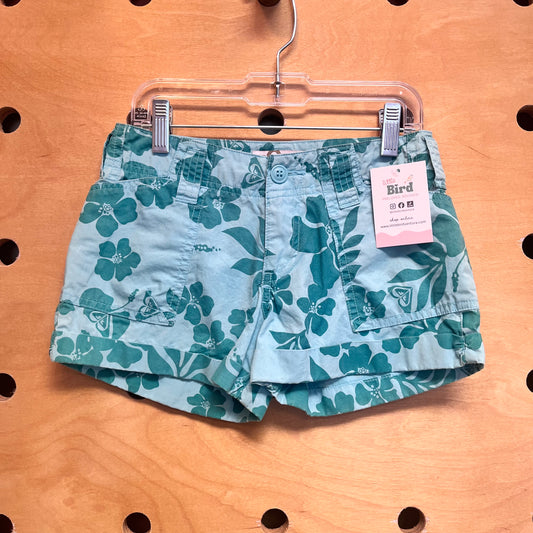 Blue/Green Floral Shorts