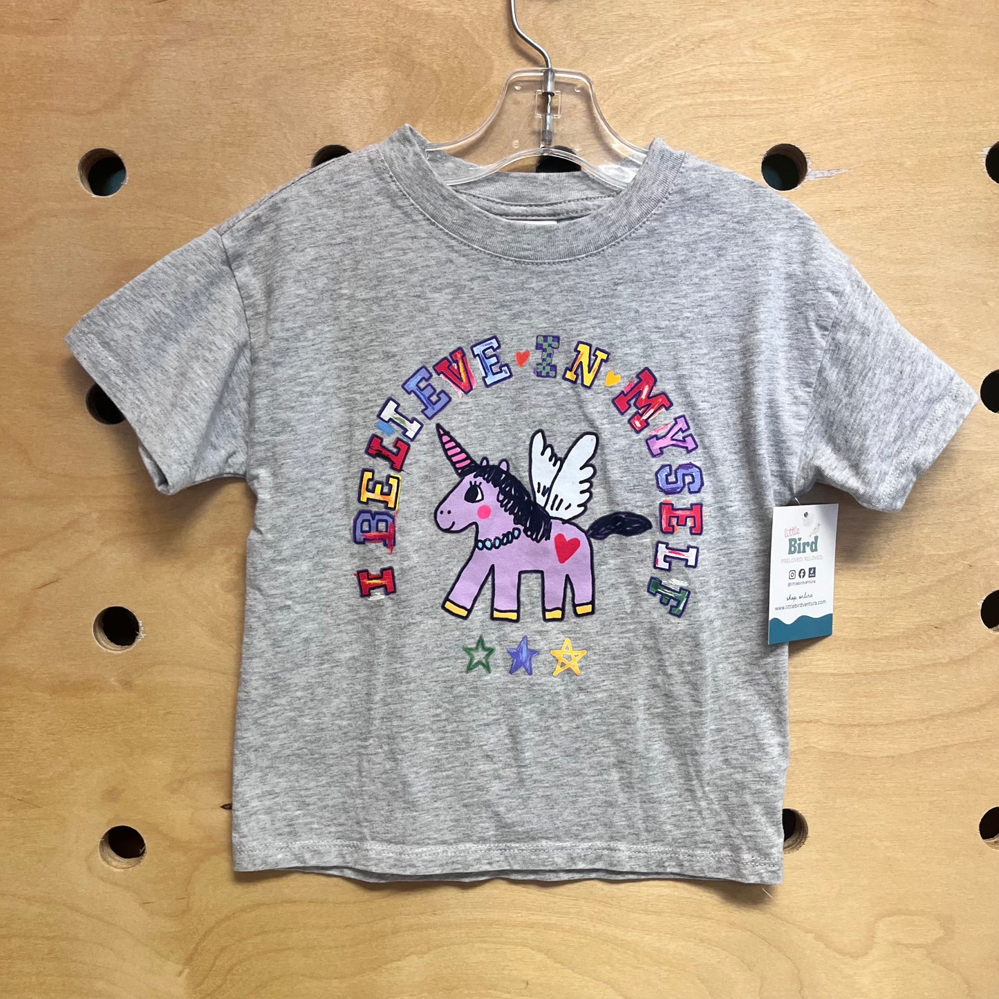 Grey 'I Believe In Myself' Tee