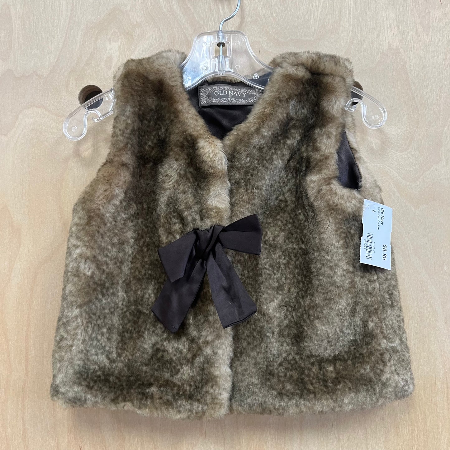 Brown Faux Fur Vest