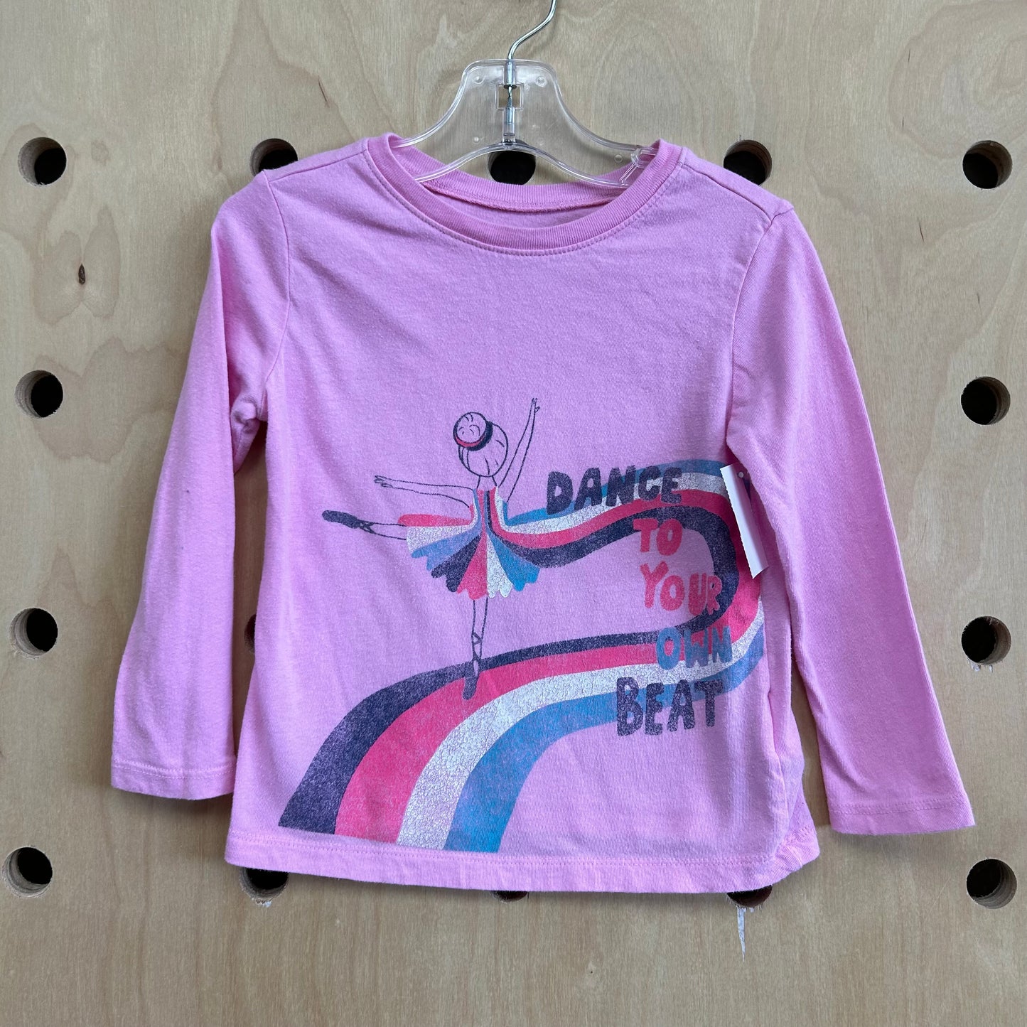 Pink Dance Own Beat LS Tee