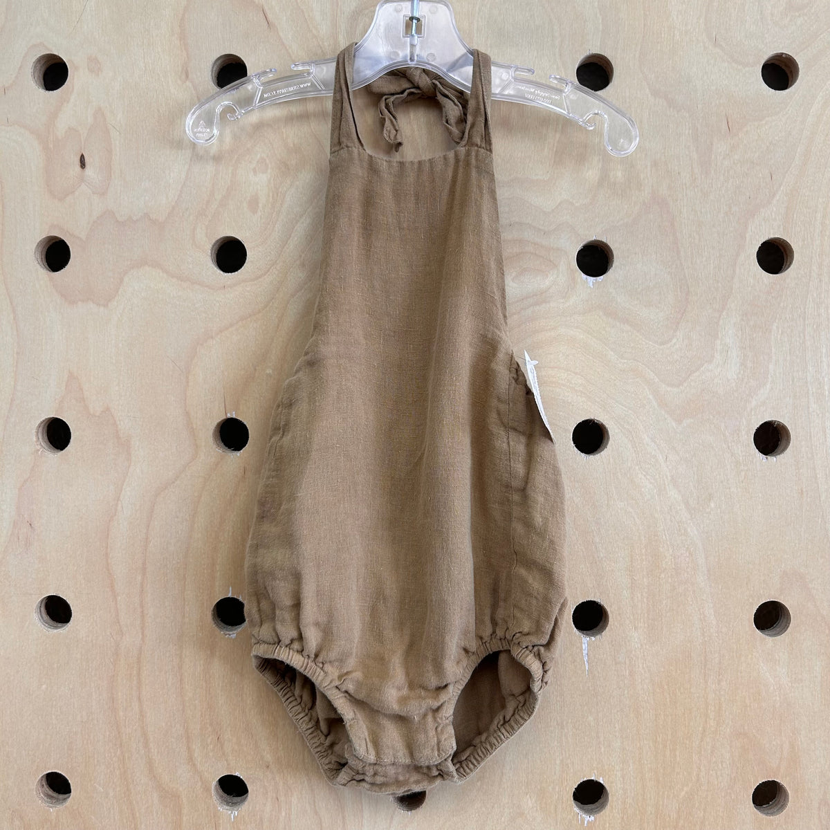 Tan Bubble Romper