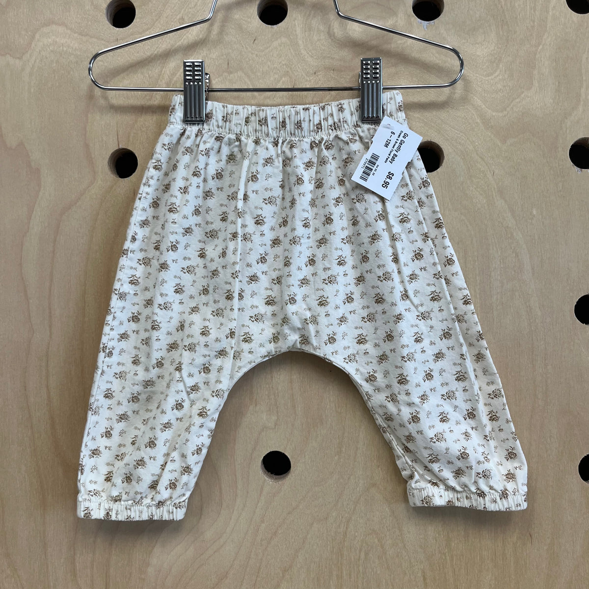 Cream & Brown Floral Pants