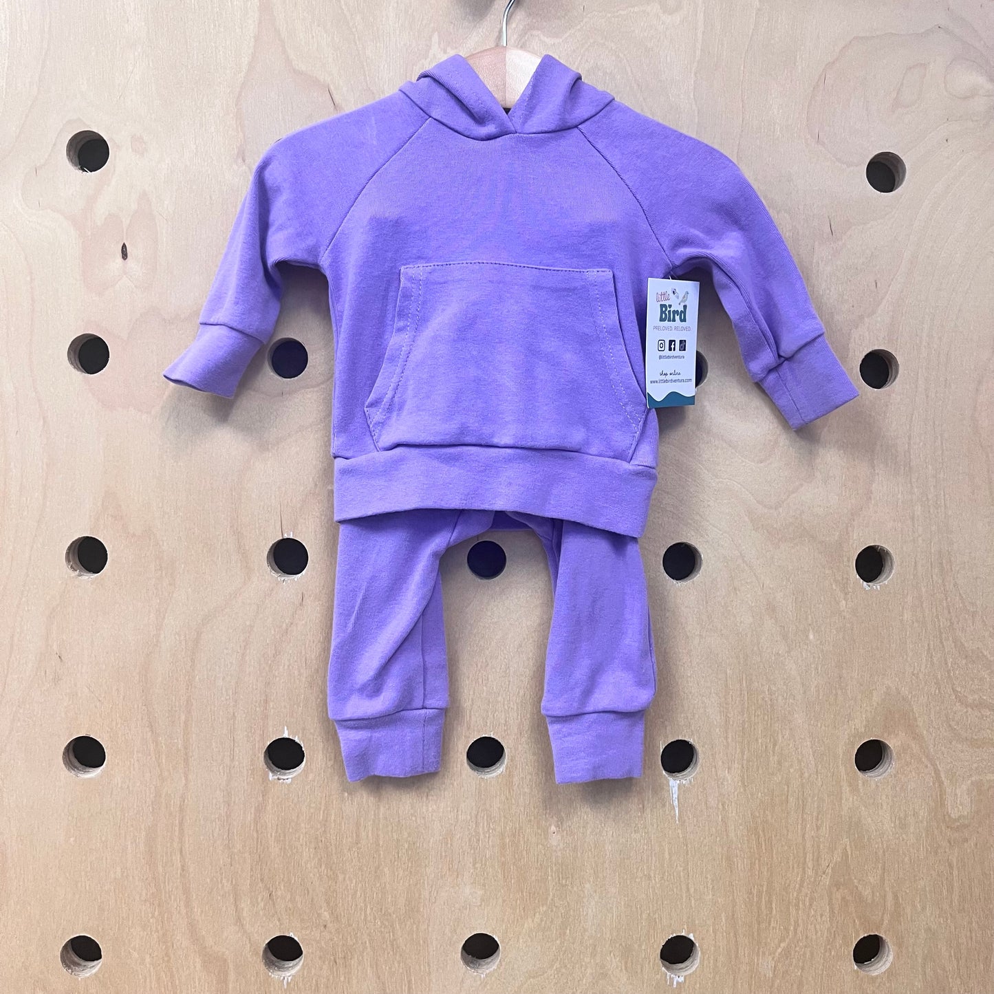 Lavender Hoodie & Soft Pants Outfit