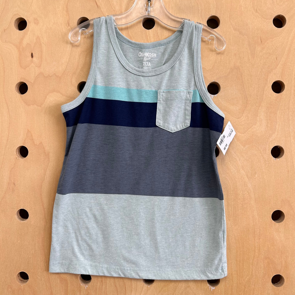 Blue Color Block Tank