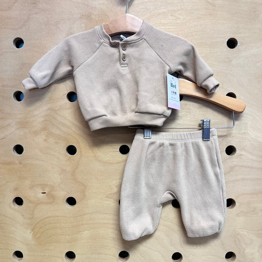 Tan Waffle Knit Outfit