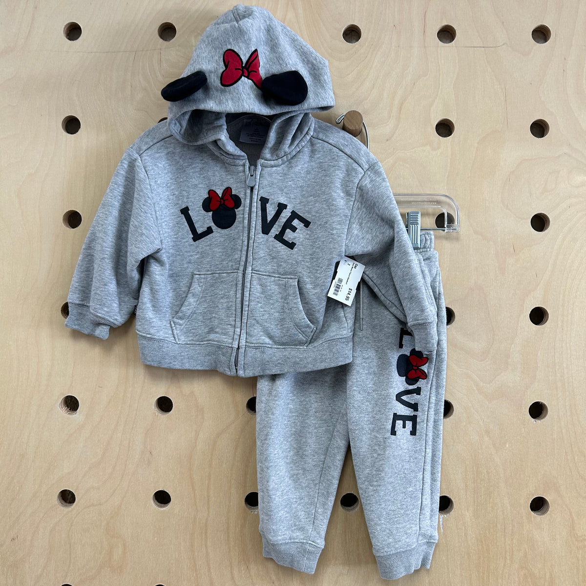 Grey Minnie Fleece Sweatsuit