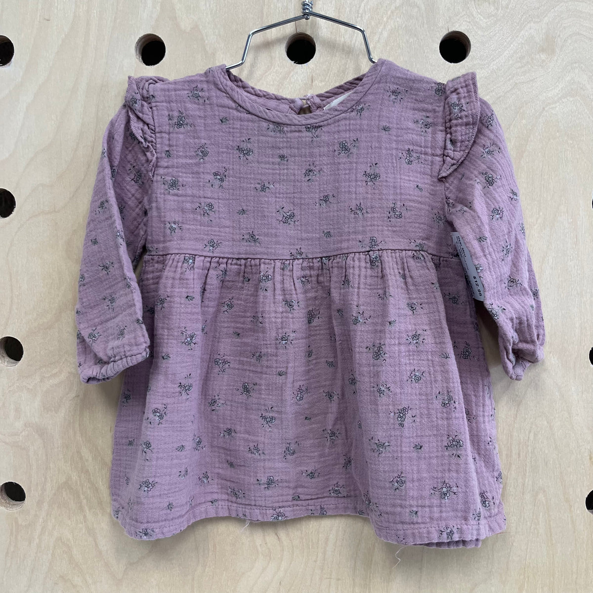 Mauve Organic Floral Dress