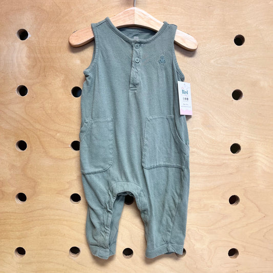 Green Pocket Romper